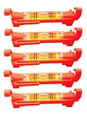 5PCS String Level Hanging Line Bubble Spirit Levels for Leveling Surveying, Building Trades, Brickla