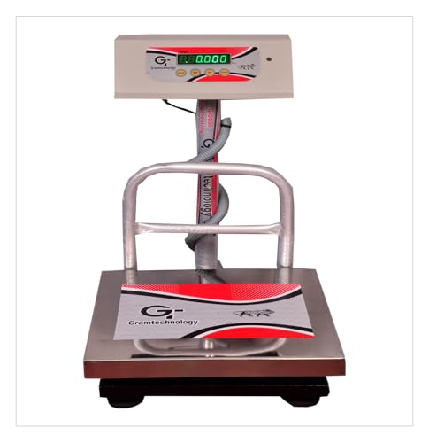 Image of GRAMTECHNOLOGY Weighing Scale 150kg x 10 gm Weight Machine for Shop, Factory, kirana store, Sweet shop Digital computer and other uses 08