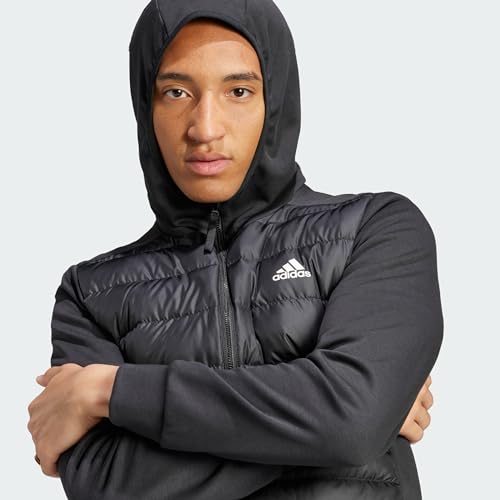 adidas Men's Essentials Hybrid Down Hooded Jacket2