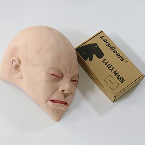 LarpGears Máscara de bebê de cabeça inteira de festa à fantasia de Halloween para adultos, Multi, St