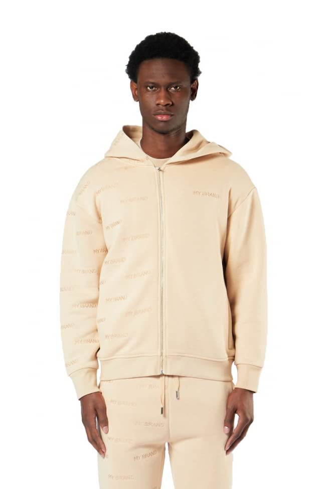 Sweat homme My Brand camel L confortable contre le froid