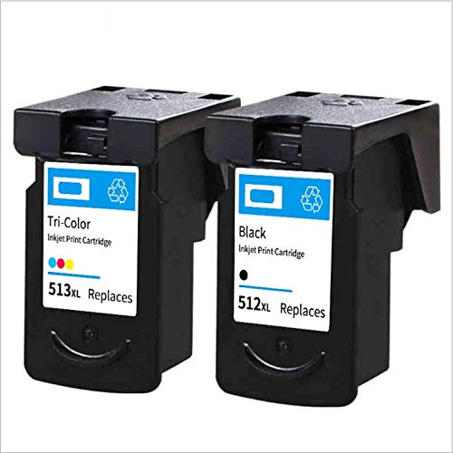 Cartouches D'Encre Compatibles Canon PG512 XL & CL513 XL - Pour Imprimantes Pixma MP252 Etc. - Neuf