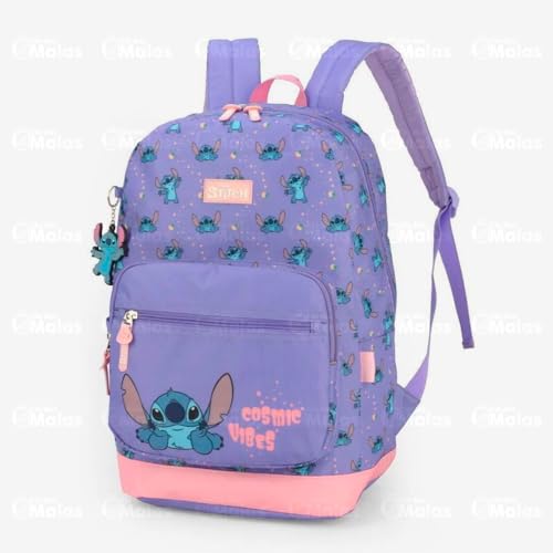 Mochila de Costas Juvenil do Stitch by Luxcel Ref.46975 (Roxo)
