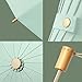 Folding umbrella for rain and sun UPF 50+ UV Protection Windproof waterproofing and Strong Travel Essentials for Men Womens Umbrella 16 Ribs Wooden Handle Flower Travel Umbrella Compact