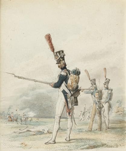 Art Reproduction Eugène Louis Lami Infanterie de la Jeune Garde sur Toile Premium 60x90