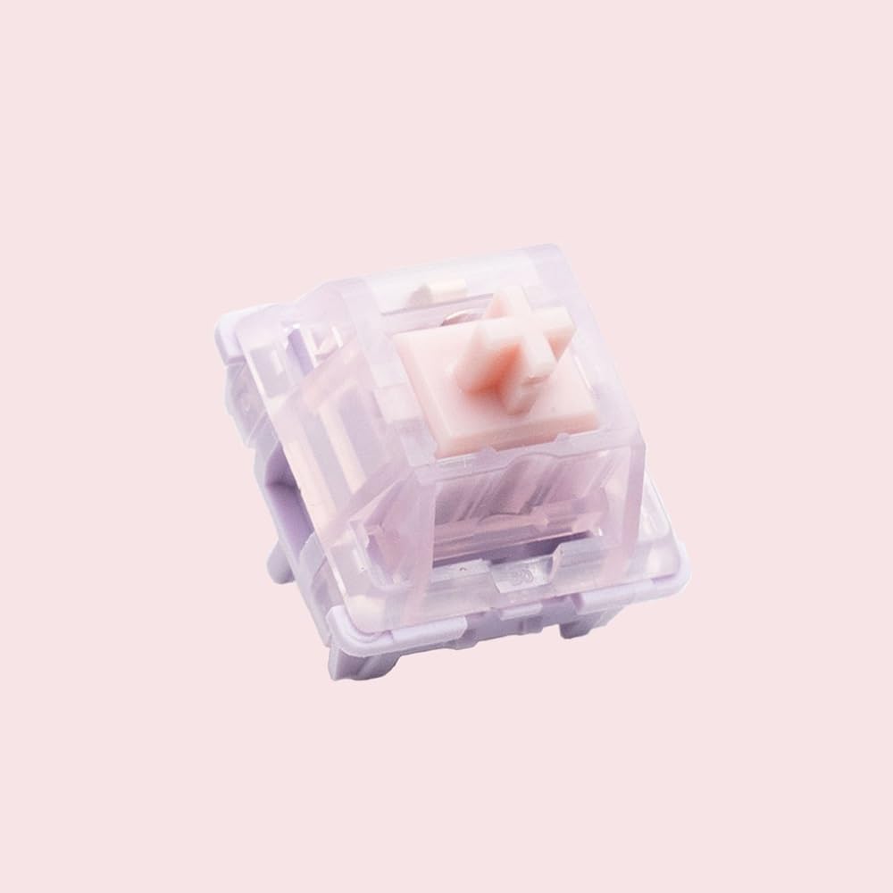 BSUN Bunny Switch, 5Pin Pre-Lubed Linear Switch for Custom Mechanical Keyboard(90PCS)