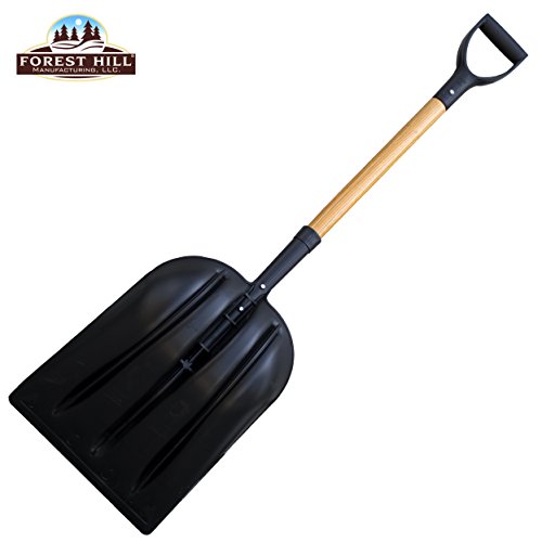 Forest Hill Manufacturing General Purpose Poly Gardener Scoop Shovel (Black Poly, 48-Inch) #TOP1