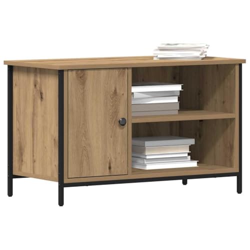 vidaXL TV-Schränk Artisan-Eiche 80 x 40 x 50 cm Holzwerkstoff, Moderne Wohnzimmer, rechteckiger Medienständer, unteres Regal, TV-Konsole aus Holz