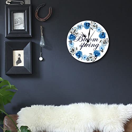 Horloge murale style campagnard rétro Bloom de haute précision 38cm - 5