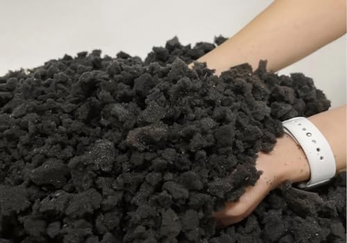 Shredded Foam Filling - Charcoal Polyurethane 40lbs