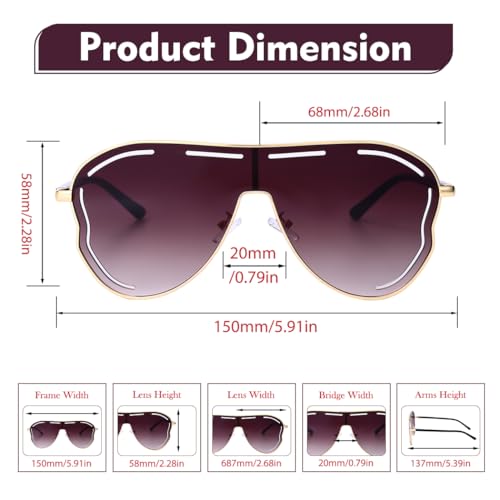 Woeoe Oversize Square Sunglasses Polarized Sun Glasses Fashion Sunnies Sunglasses for Women Costume Party Accessory2