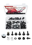 CYCBOLT Complete Fairing Bolt Kits Fit for CBR600RR CBR 600 RR 2003-2006 CBR 600RR Full Set Cowling Bolt Fairing Screws Mounting Kit Washer Nut Replacement