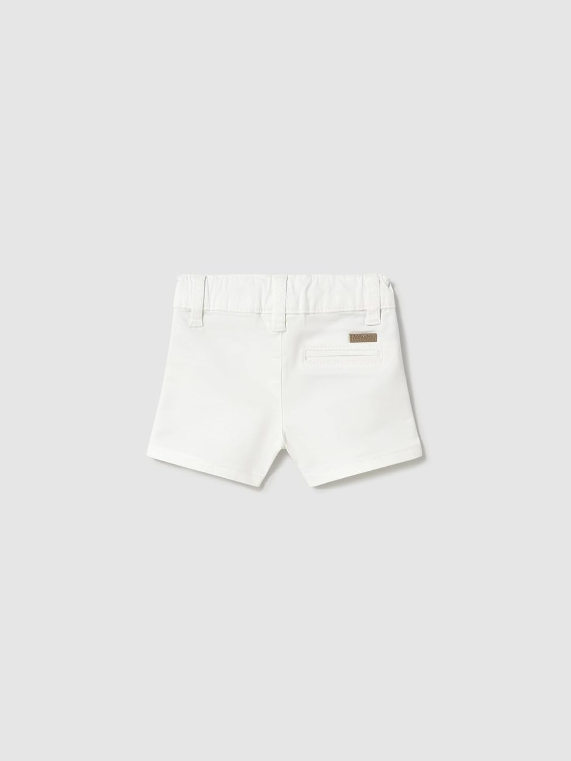 Mayoral Twill Basic Shorts for Baby-Boys White