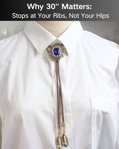 Image of PEARLY JUN Bolo Tie for Men Women Rhinestone Cowboy Brown Country Style Handmade Leather String Rodeo Festive Days Gifts