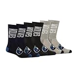 Ultra Game Men's NBA Official Athletic Cushioned Vertical Attack Team Crew Socks - 3 Pack, Minnesota Timberwolves, Assorted, M6-12