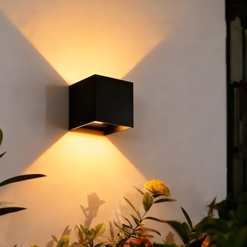 Lámpara de pared recargable impermeable para exteriores con sensor de movimiento exterior 6