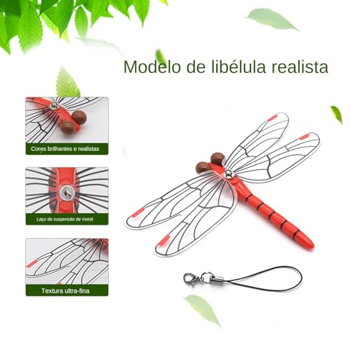 Estatueta de libélula, figura realista de libélula - Repelente natural de cervos e moscas de cavalo,