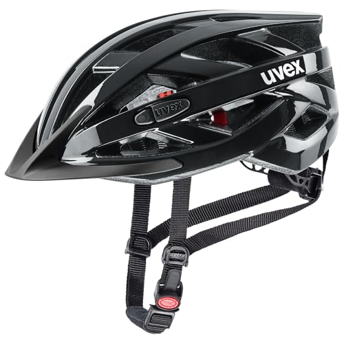uvex i-vo 3D - Leichter Allround-Helm für Damen und Herren - individuelle Größenanpassung - erweiterbar mit LED-Licht - Black - 56-60 cm