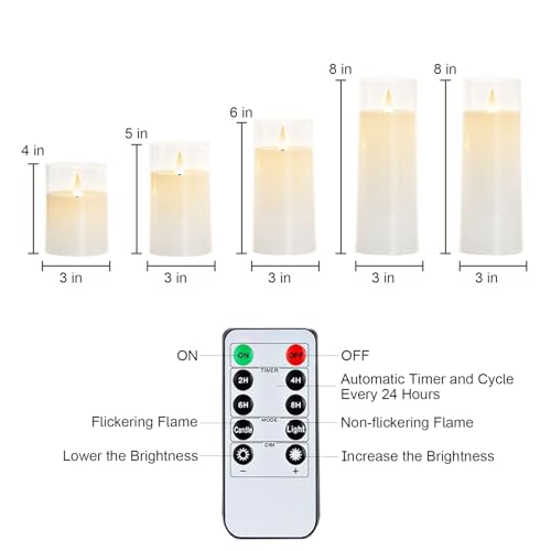 Raycare RYKLSDTT5-CB White Battery Operated Candles Flameless Candles thumb #4