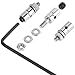 HobbyPark 20pcs Nylon Control Horns 20x11mm + 1.2x21mm Clevis + Pushrod Connector Linkage Stopper 1.3mm + 1.2 x 180mm Steel Z Style Pushrods Parts for RC Airplane Plane
