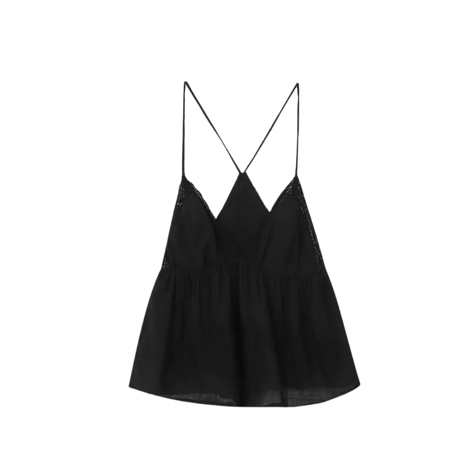 WANGSHUO Canotta da Donna Top Camicie Giubbotto Senza Maniche per Scollo A V Tops Vacanze Primaverili E Estivi-Bianco-s
