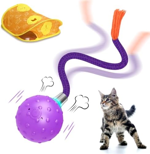 Cat Toys Interactive Electric Cat Ball in Mice Holes, Pop n Play ...
