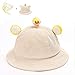 Produktbild Huiit Kinderschutz Eimer Hut Anti-Speichel Wiederverwendbar Anti Staub Fischerhut Außenkappe Anti UV Sonnenhut Multifunktion Wiederverwendung,Beige,one Size