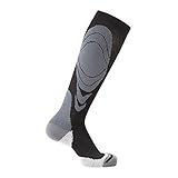 PFIFF 102588 Kompressions-Reitstrumpf Gradual Compression, schwarz-grau 39-42