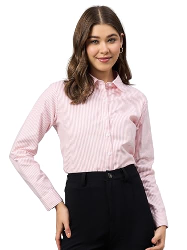 Image of Style Quotient Women Solid Polycotton Regular Formal Shirt