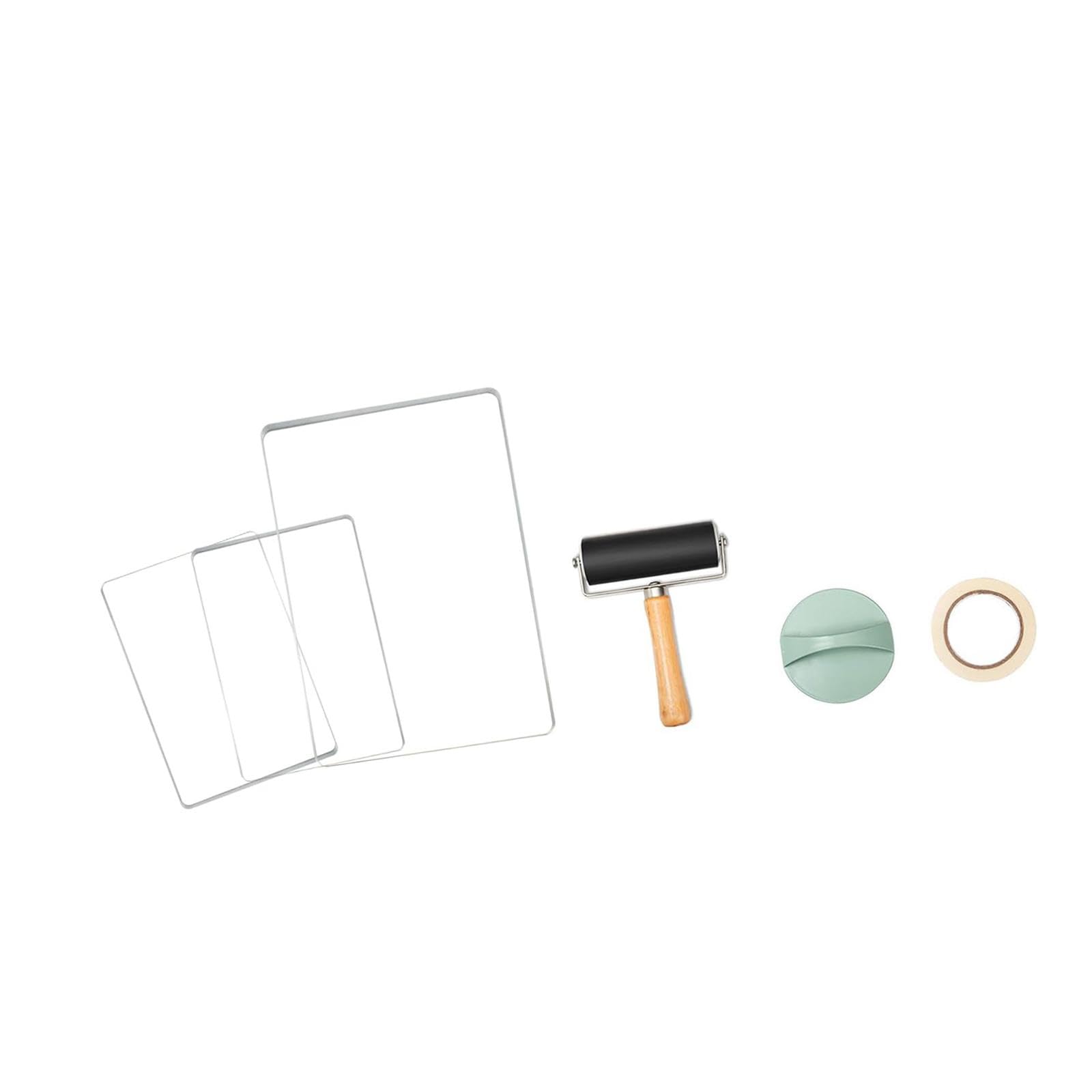 Kit de Placa de Impresión en Gel, Impermeable, Reutilizable, para Diario, Scrapbooking, Hogar.
