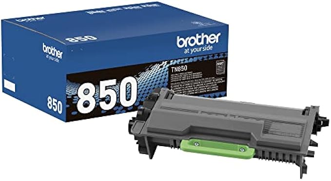 Brother Genuine High Yield Toner Cartridge, TN850, Replacement Black Toner, Page Yield Up to 8, 000 Pages, Amazon Dash Replenishment Cartridge
