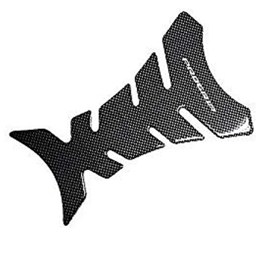 Rocita Fish Bone Adhesivo Moto Piezas Protector Pasta Negra Depósito (Fibra de Carbono Resina Pad Protector Decal Fishbone Estilo Moto Pegatinas Cuerpo