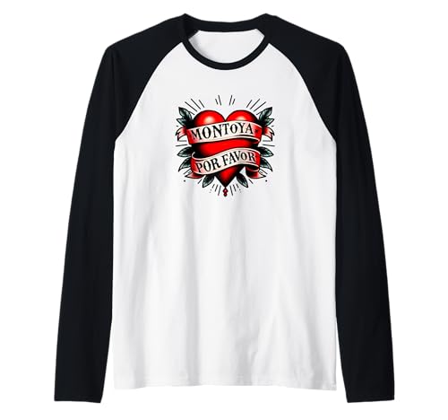 MONTOYA POR FAVOR Meme 2025 Brainrot Español Latino Mexico Camiseta Manga Raglan