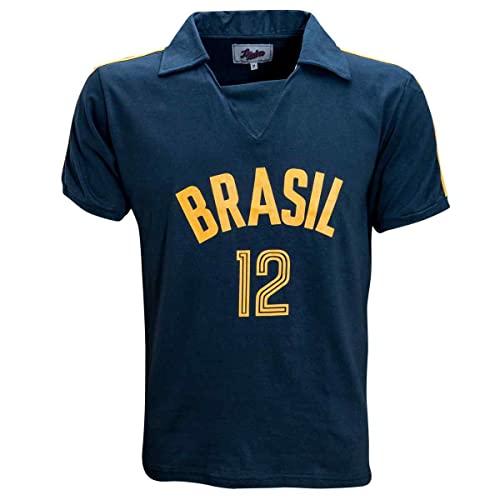 Camisa Brasil V&ocirc;lei 1984 Liga Retr&ocirc; Azul P