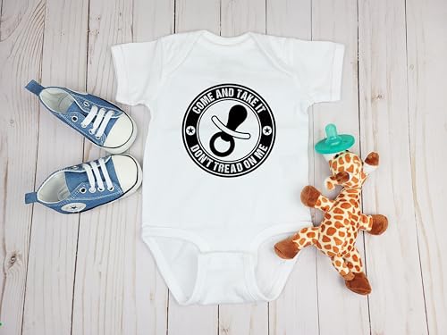 Ink Trendz Come and Take it Pacifier Funny Baby Onesie Bodysuit3