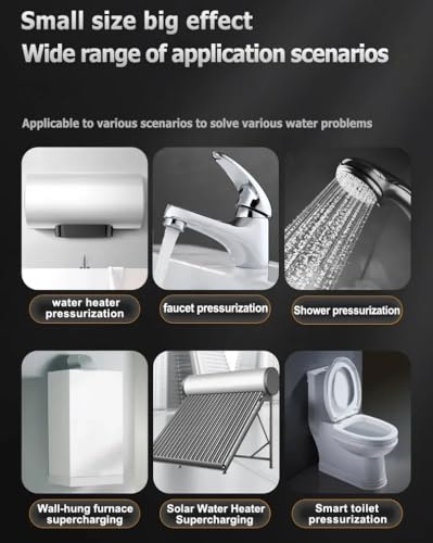 Automatische Booster-Wasserpumpe für Hausdusche, Waschmaschine, Pumpe, Wasserdruckverstärkung, für Zuhause, Spüle, Küche (150 W)