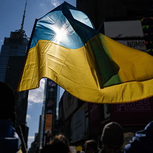 Bandeira da Ucrânia Bandeira da Ucrânia Bandeira Nacional do País 90 * 150cm/3 * 5in Decoração de In