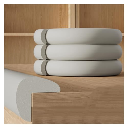Tira de protección de bordes de seguridad, 12 mm de grosor, protector de parachoques de espuma para mesas, sillas, televisores, bancos y muebles, tiras de seguridad autoadhesivas anticolisión para