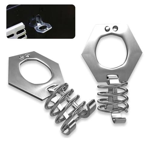 Image of ijuicy 2 PCS RV Water Weater Door Latch Twist Cam Lock Replacement Part, Metal RV Water Heater Cover, Camper Water Heater Door Latch Fastener, Universal RV Replacement Parts (Silver)