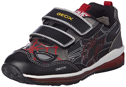 Geox B Todo Boy A, Sneakers para Niño, Multicolor (Black/Leather), 25 EU