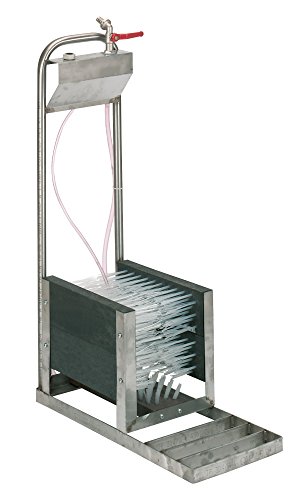 Kerbl Lave Botte à Eau à Aspiration à 5 Brosses pour Élevage/Agriculture Urbaine