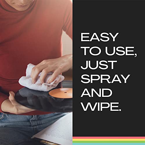 [2 Pack] Record Cleaning Solution To Remove Dirt & Debris Safely - Made In Usa - Vinyl Record Cleaner Spray For Improved Sound Quality - Vinyl Record Cleaner Solution - Vinyl Cleaner - 8Oz Per Bottle #TOP2