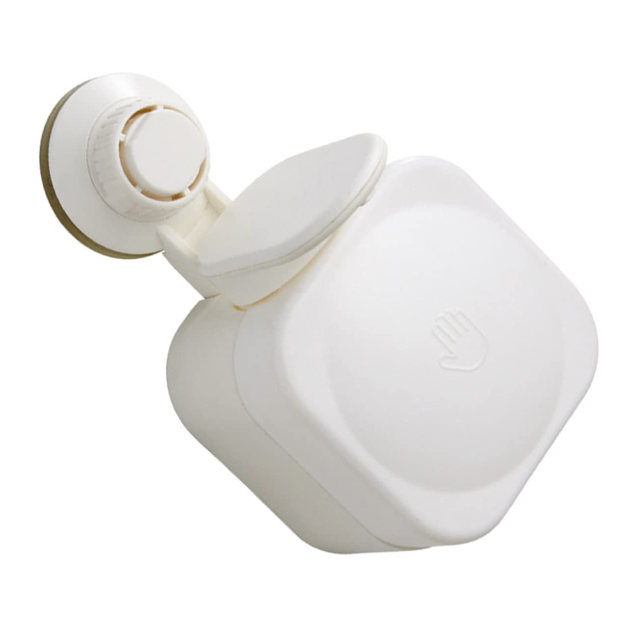 Ciieeo Dispenser per Detergente da Muro Ventosa per Shampoo e Bagnoschiuma, Materiale ABS Resistente, Design Moderno, senza Perdite e Non Si Blocca, per Scuole e Ristoranti