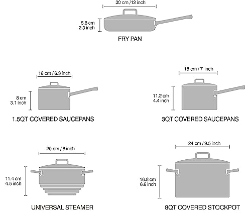 Cooks Standard Stainless Steel Induction Cookware Sets, 10 Piece Multi-Ply Clad Pots And Pans Set With Stay-Cool Handles, Kitchen Cooking Pans, Dishwasher Safe #TOP5