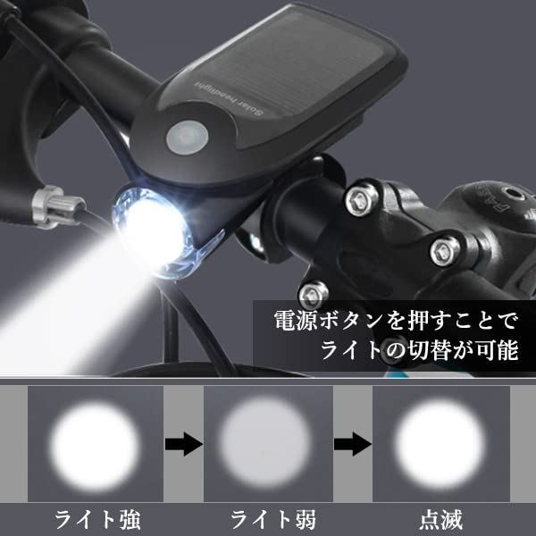 自転車ライト マウンテンバイクライト ナイトライディング用品 USB充電タイプ 自転車 ライト LED 防水 USB充電式 マウンテンバイク ロード