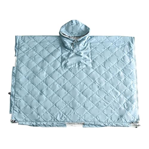 Poncho à capuche chaud pour le camping et couverture imperméable d'extérieur
