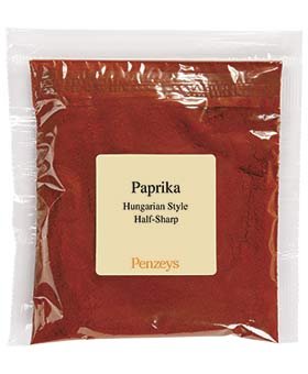 Hungarian Style Half-Sharp Paprika By Penzeys Spices 7.5 oz 1.5 cup bag (Pack of 1)
