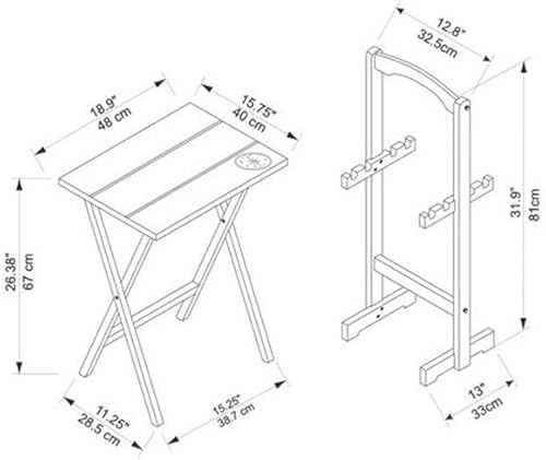 Miniatura 3 de Juego de mesa de madera de transición de 5 piezas en color gris