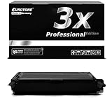 couleur: 3x Black / noir Eurotone 3X Toner Cartridges pour Epson Aculaser C3800 DN DTN N remplacé Noire