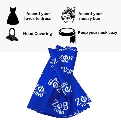 Sorority Paraphernalia Scarf - Lightweight and Comfortable Silk Scarves - 13 in x 56 in Neck Scarf - Sorority Gift Black4